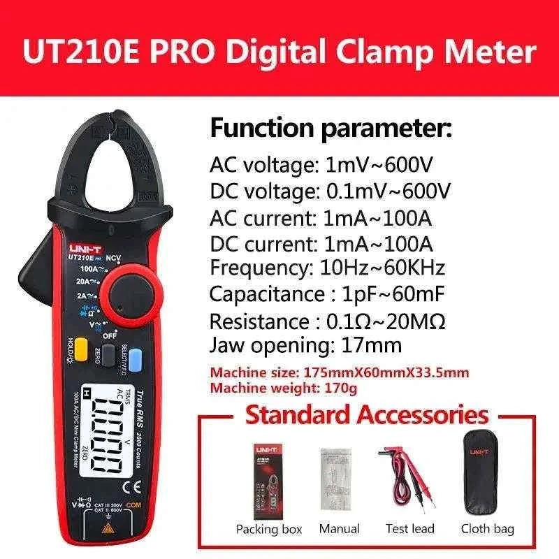 UT210E Digital Clamp Meter with True RMS for Accurate Diagnostics