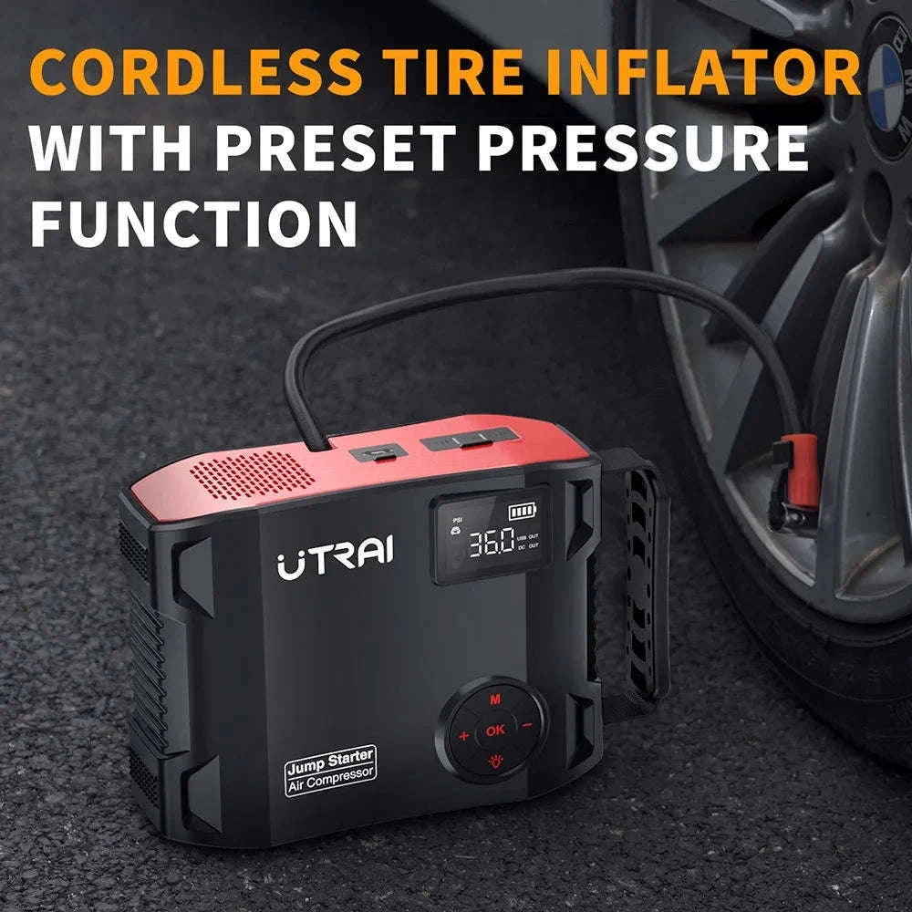 UTRAI 4-in-1 Jump Starter Power Bank with Air Compressor-2000A JS-5 / Poland