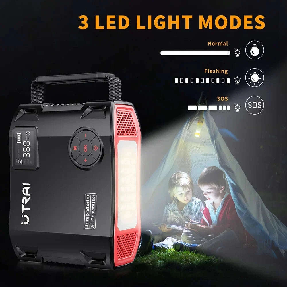 UTRAI 4-in-1 Jump Starter Power Bank with Air Compressor-2000A JS-5 / Poland