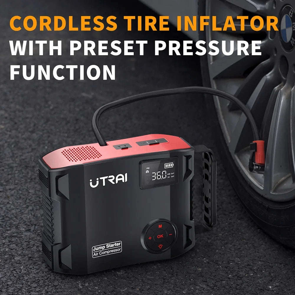 UTRAI 4‑in‑1 Jump Starter Power Bank with Air Compressor-2000A JS-5 / Poland