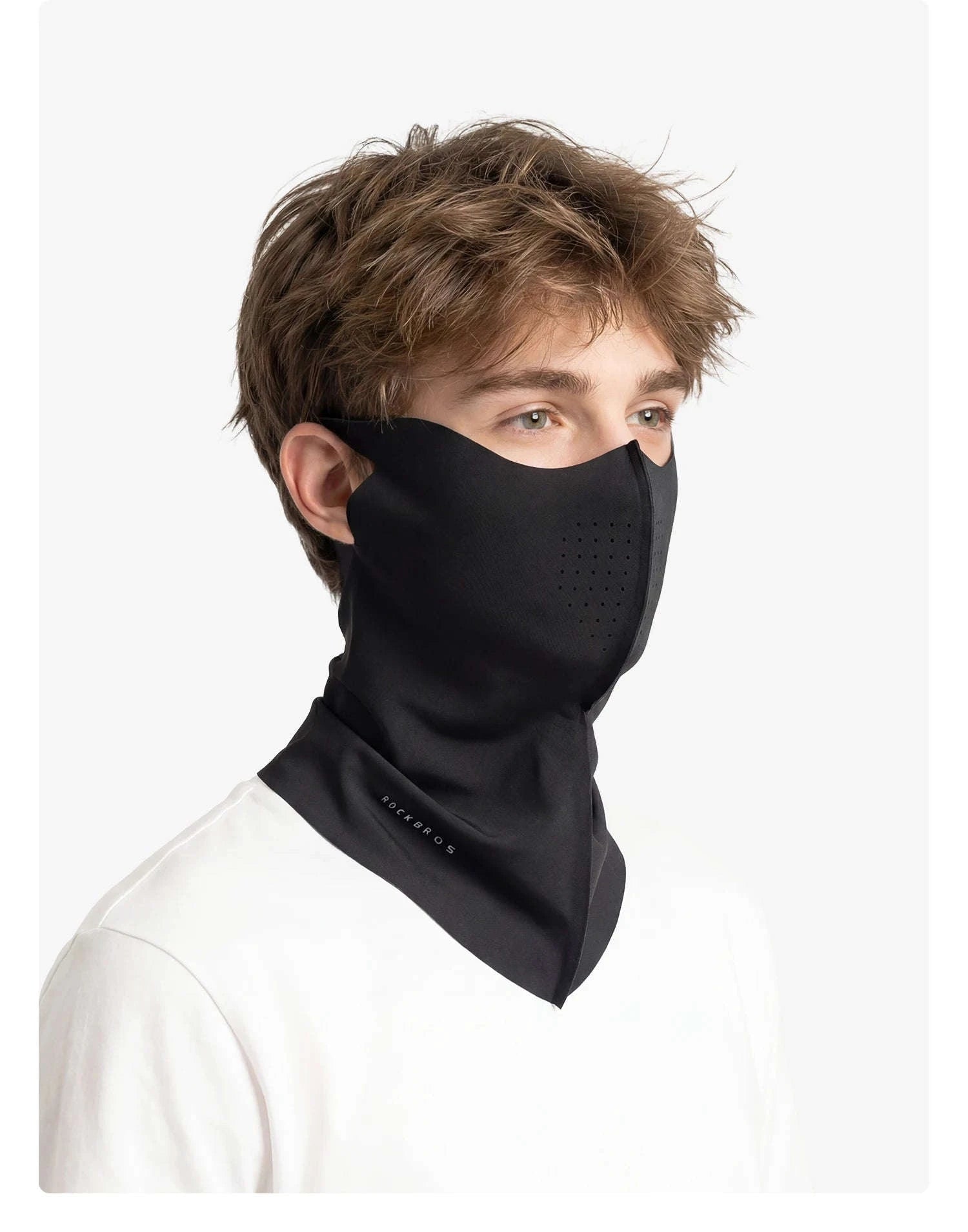 UV Protection Ice Silk Face Scarf Cycling Mask Neck Cover-MZ025-WT / One Size