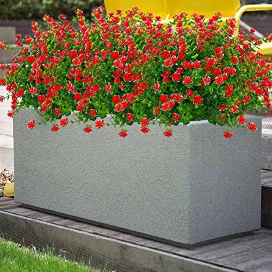 UV Resistant Artificial Boxwood Flowers – 2 Bundle Outdoor Decor-United States