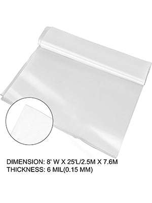 UV Resistant Polyethylene Greenhouse Film Cover 16 x 28 ft-12x25FT / Germany