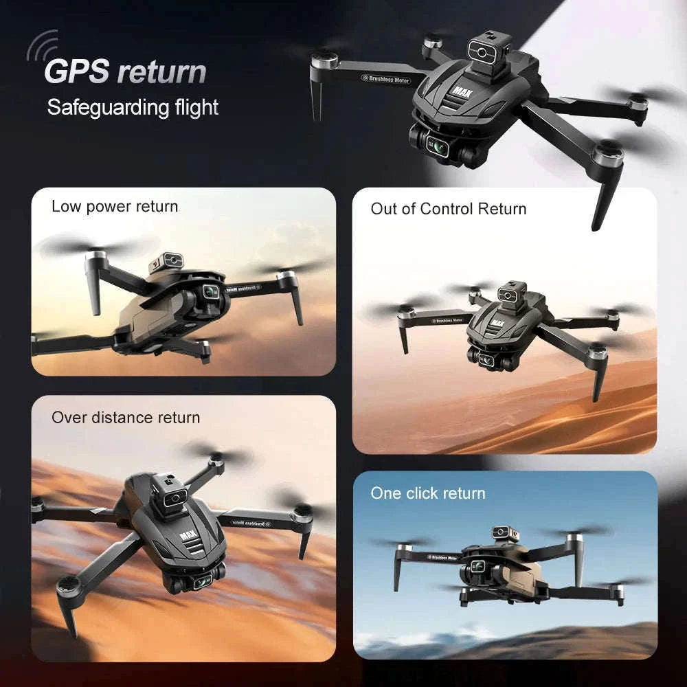 V168 Pro Max GPS Drone with 8K Camera and Built-In Screen-V168 Max-Screen
