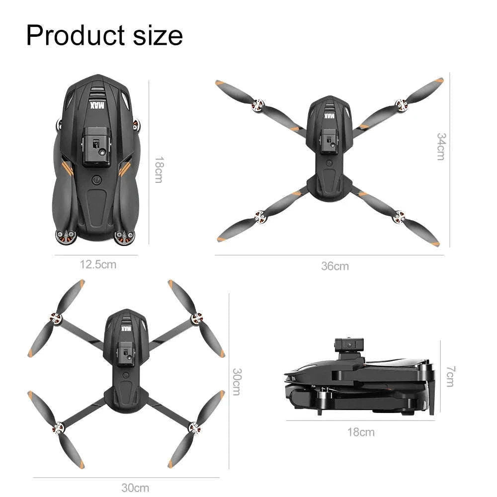 V168 Pro Max GPS Drone with 8K Camera and Built-In Screen-V168 Max-Screen