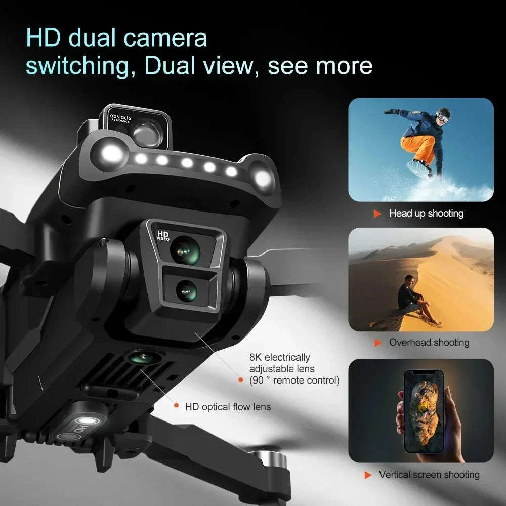 V198 GPS Drone with 8K Camera, Obstacle Avoidance & 3KM Range-Screen-8K-3B