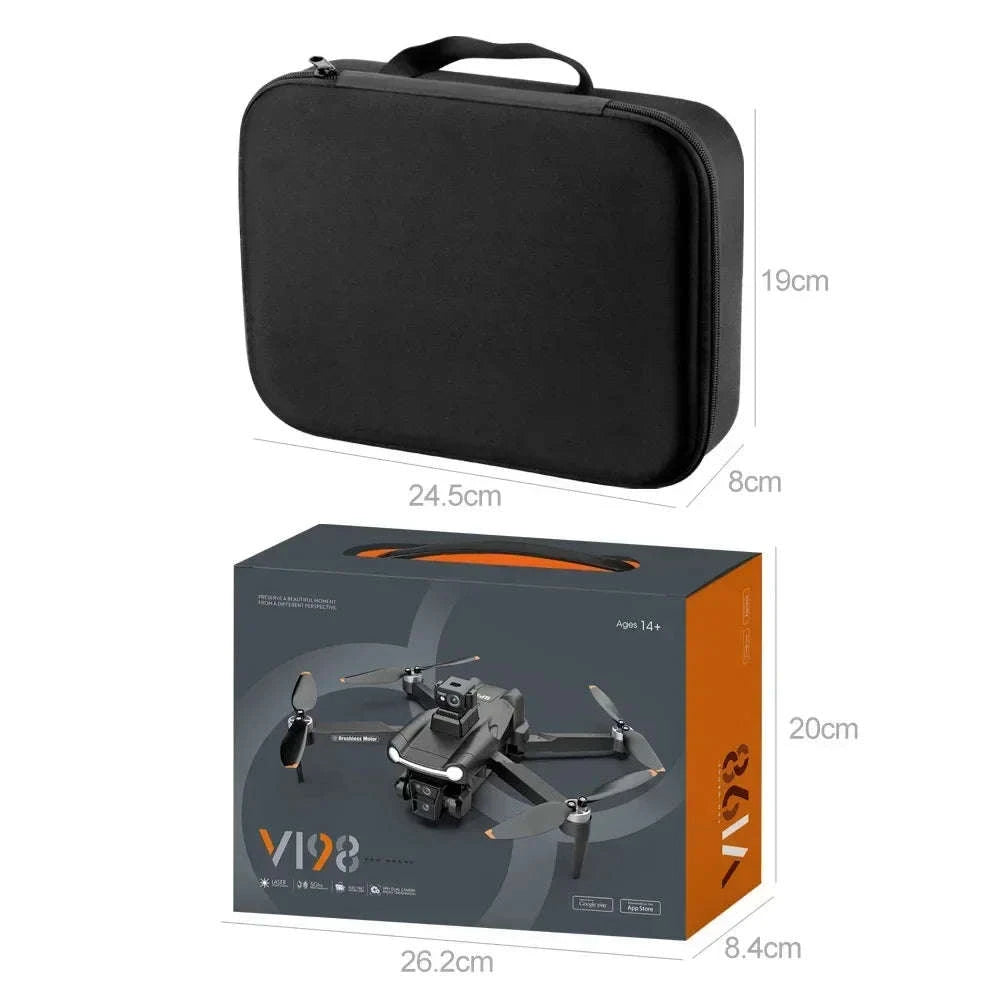 V198 GPS Drone with 8K Camera, Obstacle Avoidance & 3KM Range-Screen-8K-3B