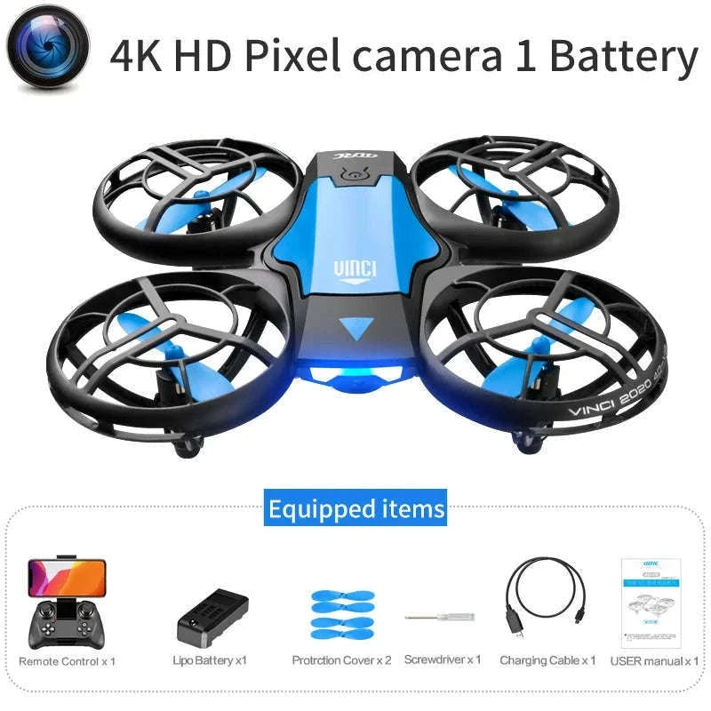 V8 Mini Drone 4K WiFi FPV Camera Flight Drone-1080P camera 1B