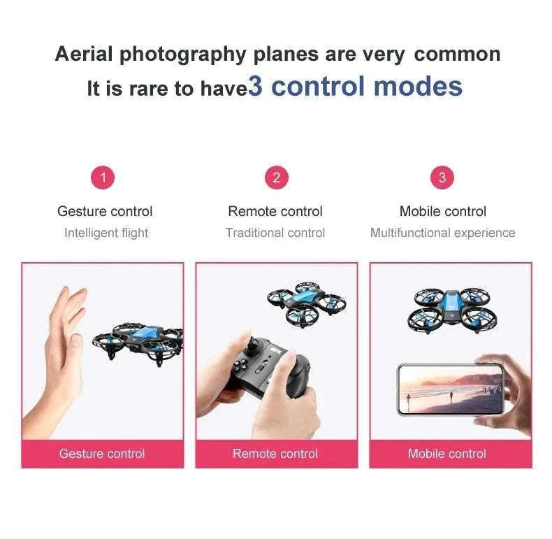 V8 Mini Drone 4K WiFi FPV Camera Flight Drone-1080P camera 1B