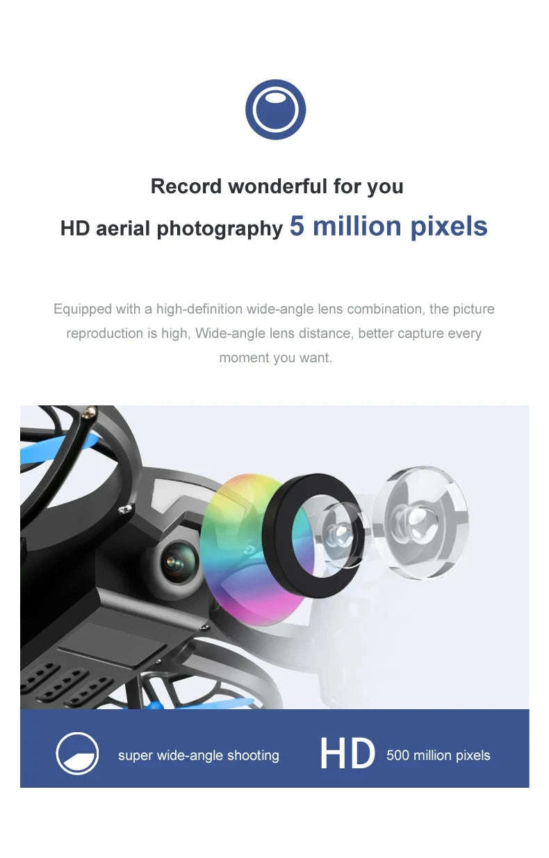 V8 Mini Drone 4K with HD Camera WiFi FPV & Live Streaming-1080P camera 1B