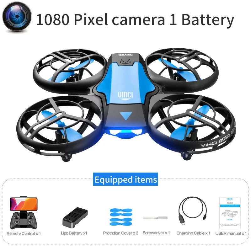 V8 Mini Drone 4K with HD Camera WiFi FPV & Live Streaming-1080P camera 1B