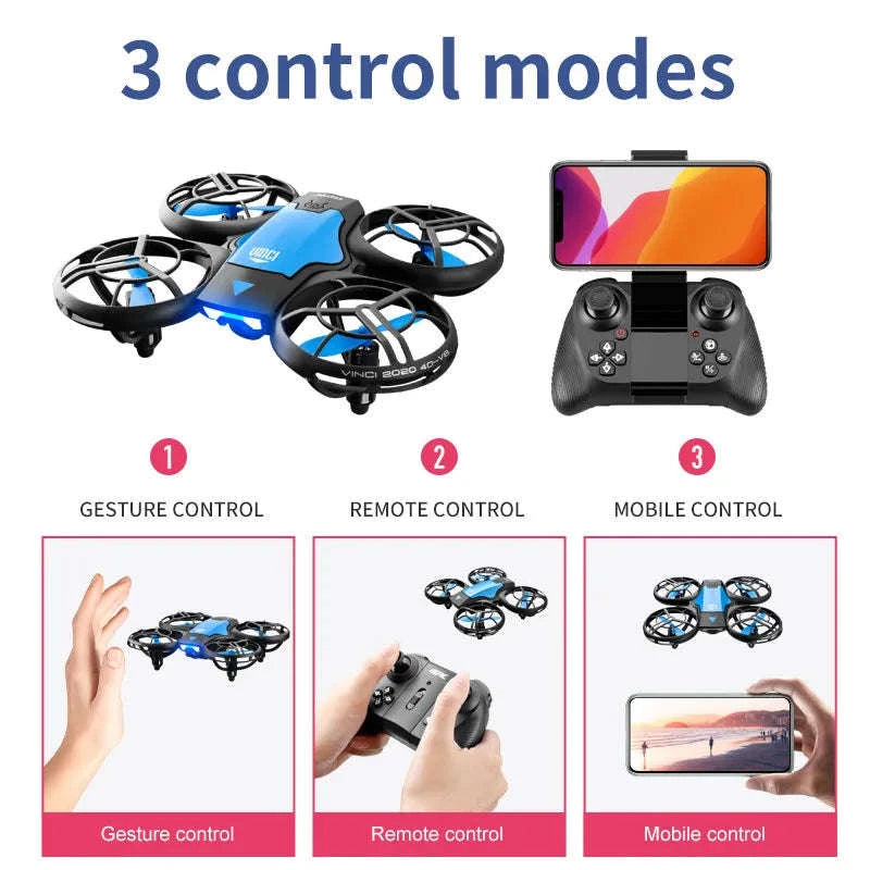 V8 Mini Drone 4K with HD Camera WiFi FPV & Live Streaming-1080P camera 1B