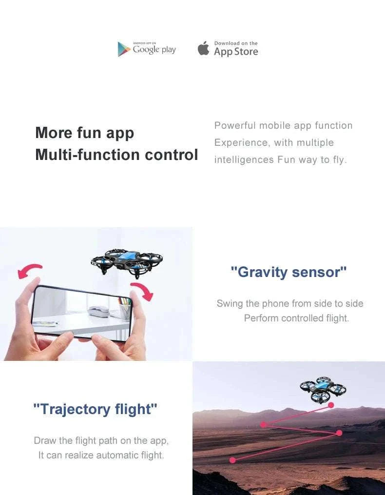 V8 Mini Drone 4K with HD Camera WiFi FPV & Live Streaming-