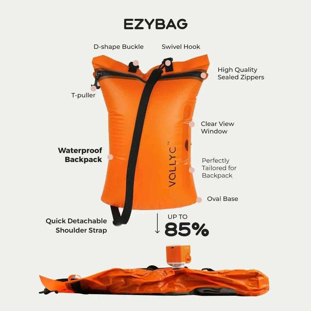 Vacuum Compression Travel Bag 25L – Reusable Packing Storage with 85% Space Saving-EZYPACK no PUMP