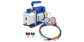 Vacuum Pump with Gauges for AC Refrigerant and HVAC Systems-4.8CFM 1-3HP Gauge / EU / United States