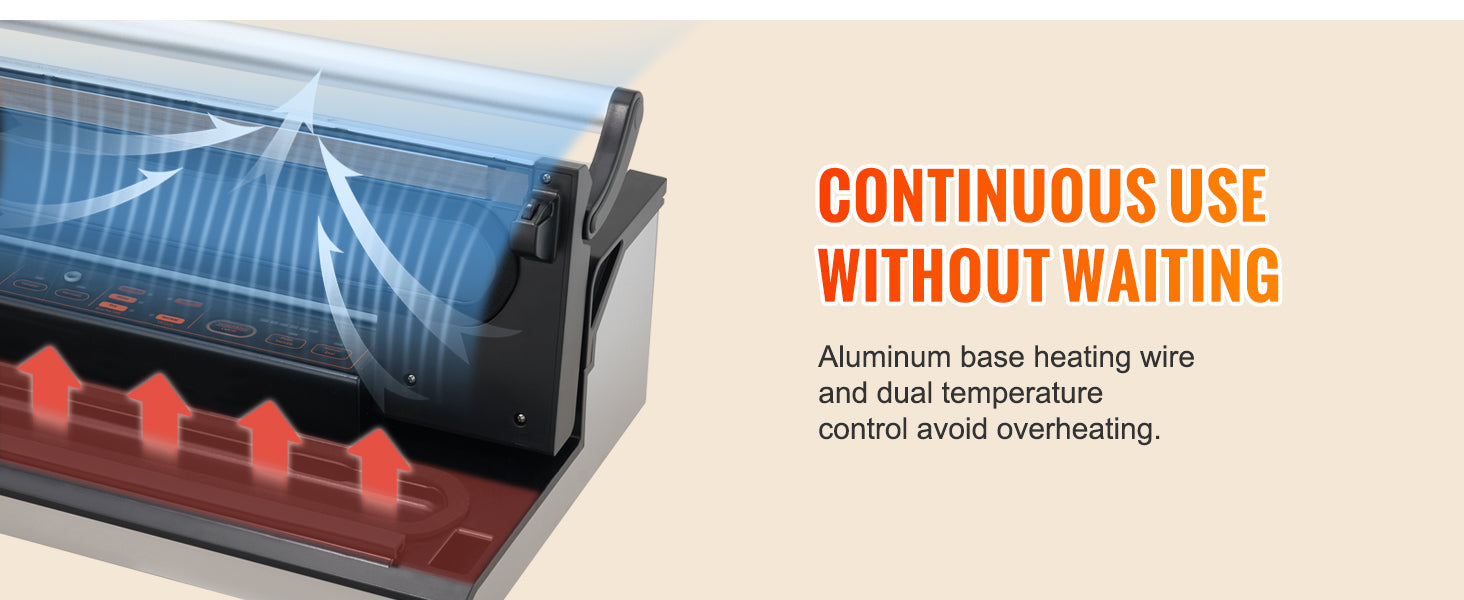 Commercial Vacuum Sealer Machine with Cutter & Bag Storage