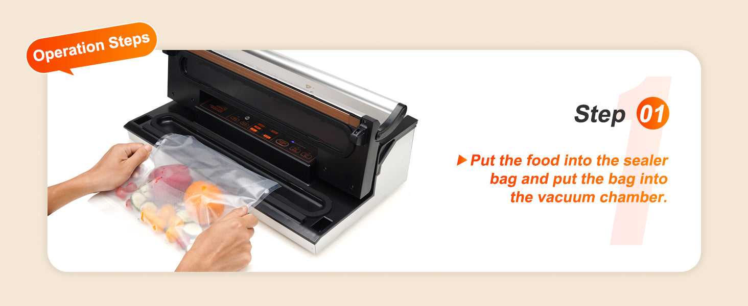 Commercial Vacuum Sealer Machine with Cutter & Bag Storage
