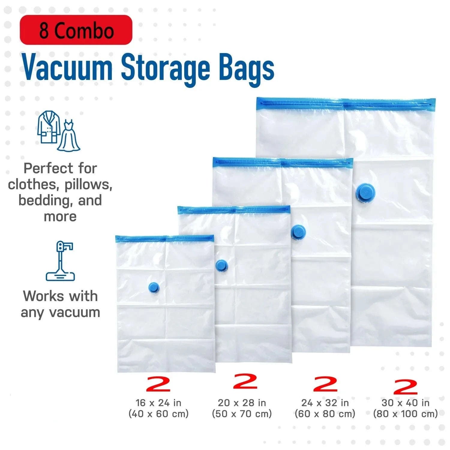 Vacuum Storage Bags for Clothing & Bedding-1pc (60 X80cm)