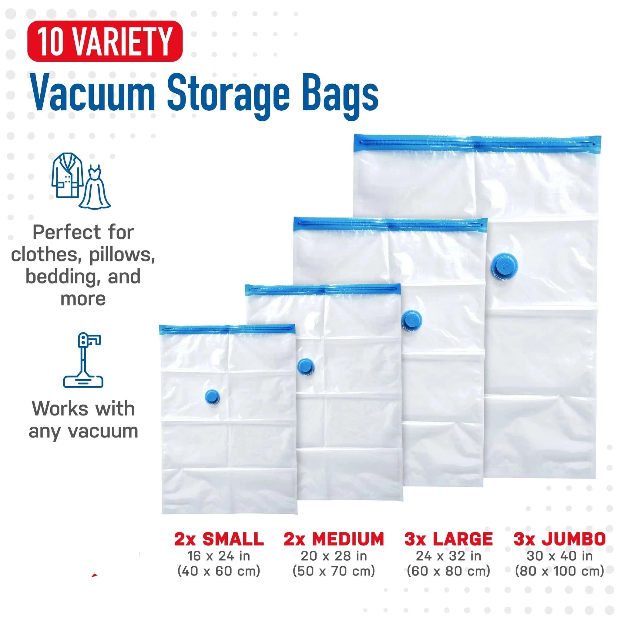 Vacuum Storage Bags for Clothing & Bedding-1pc (60 X80cm)