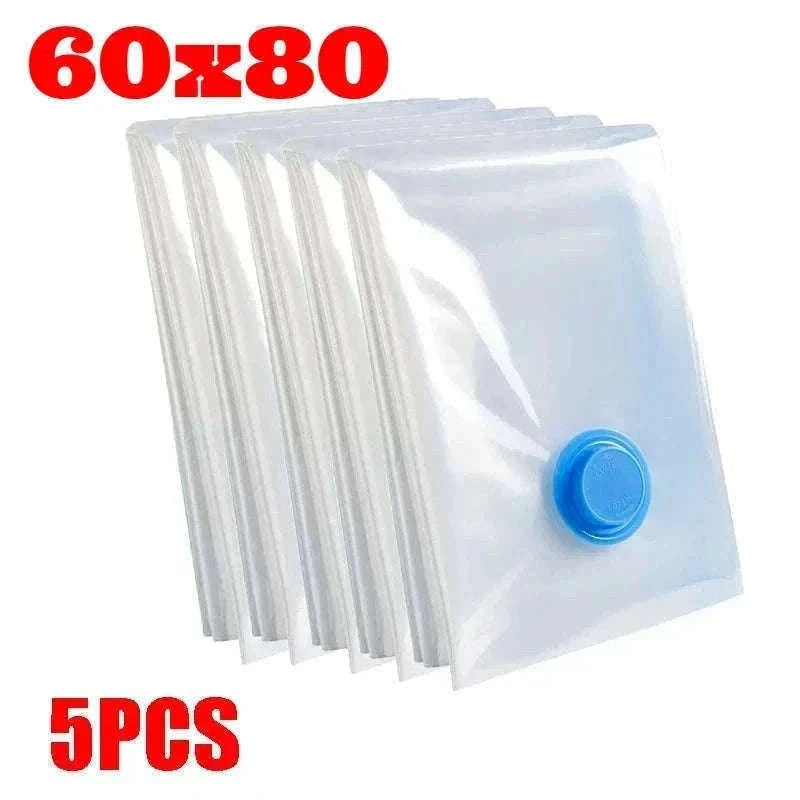 Vacuum Storage Bags with Pump for Clothes and Bedding-