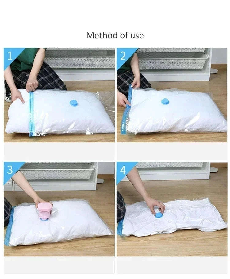 Vacuum Storage Bags with Pump for Clothes and Bedding-50x70-5pcs