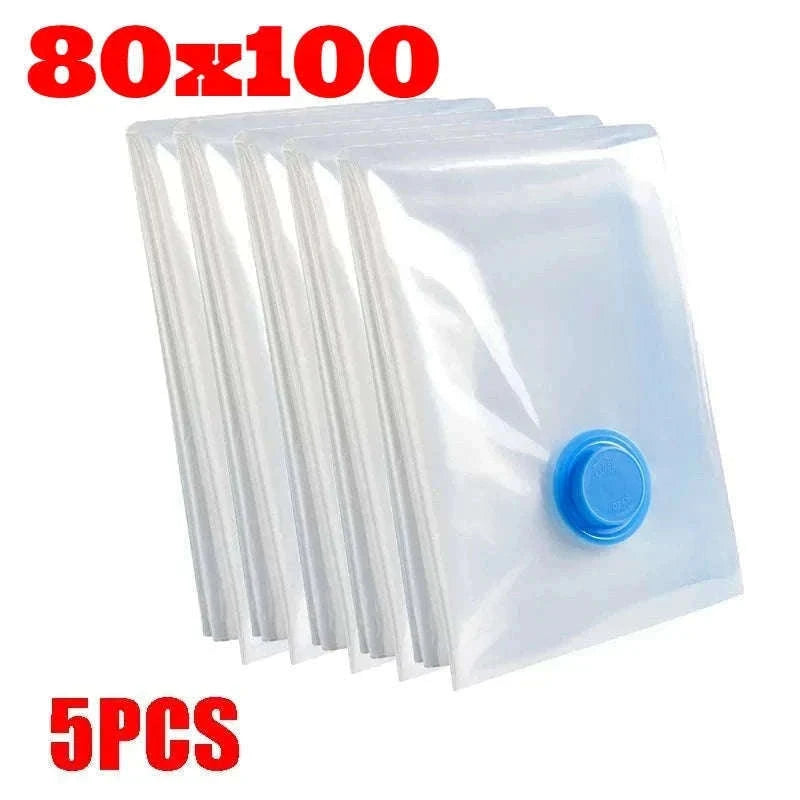 Vacuum Storage Bags with Pump for Clothes and Bedding-50x70-5pcs