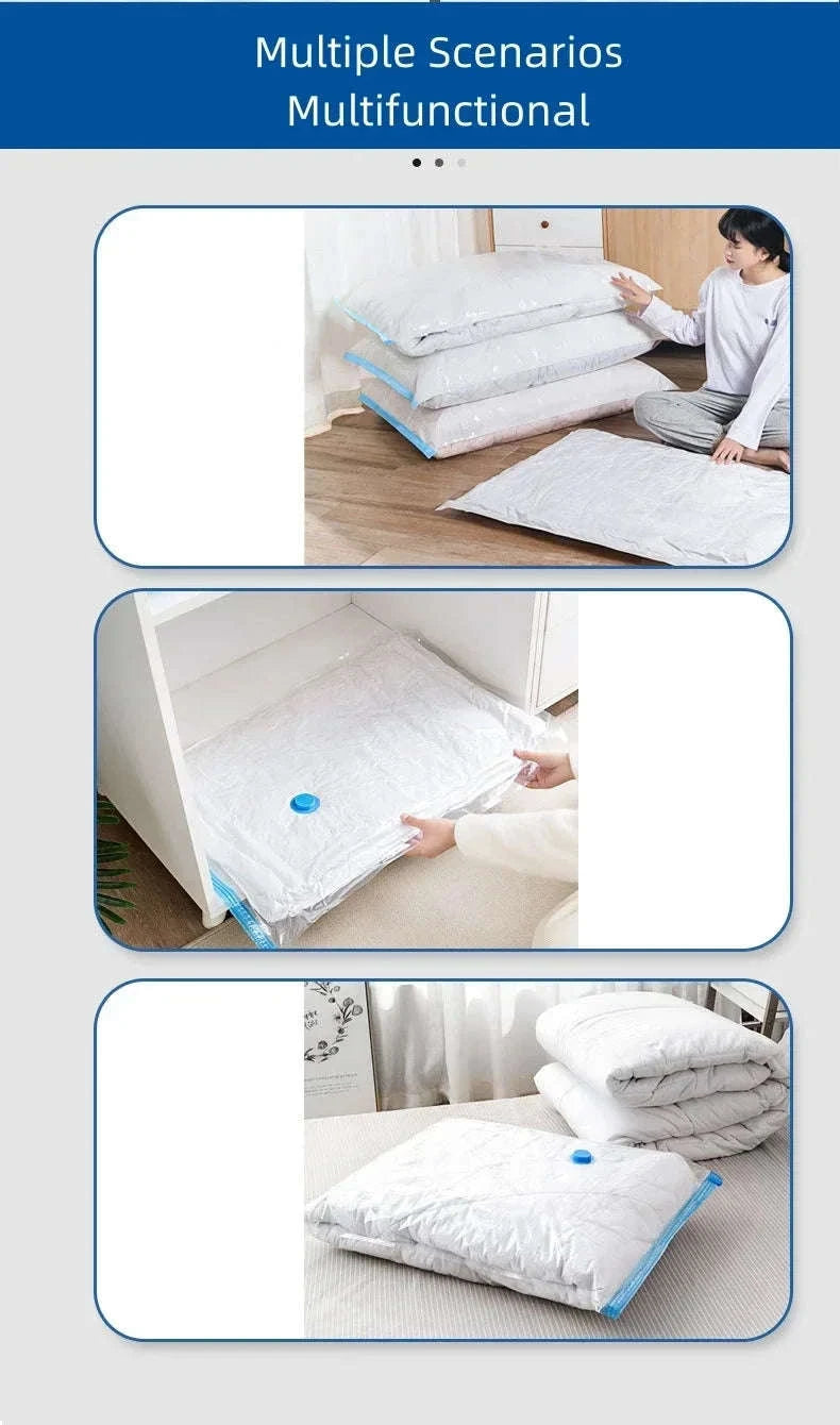 Vacuum Storage Bags with Pump for Clothes and Bedding-50x70-5pcs