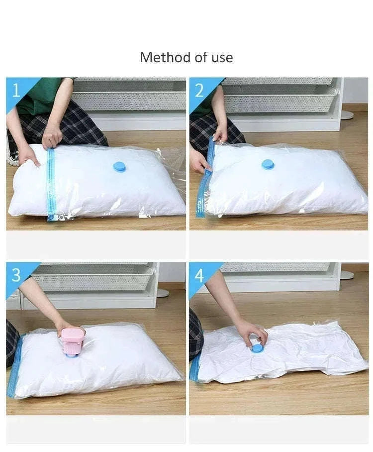 Vacuum Storage Bags with Pump for Clothes and Bedding-50x70-5pcs