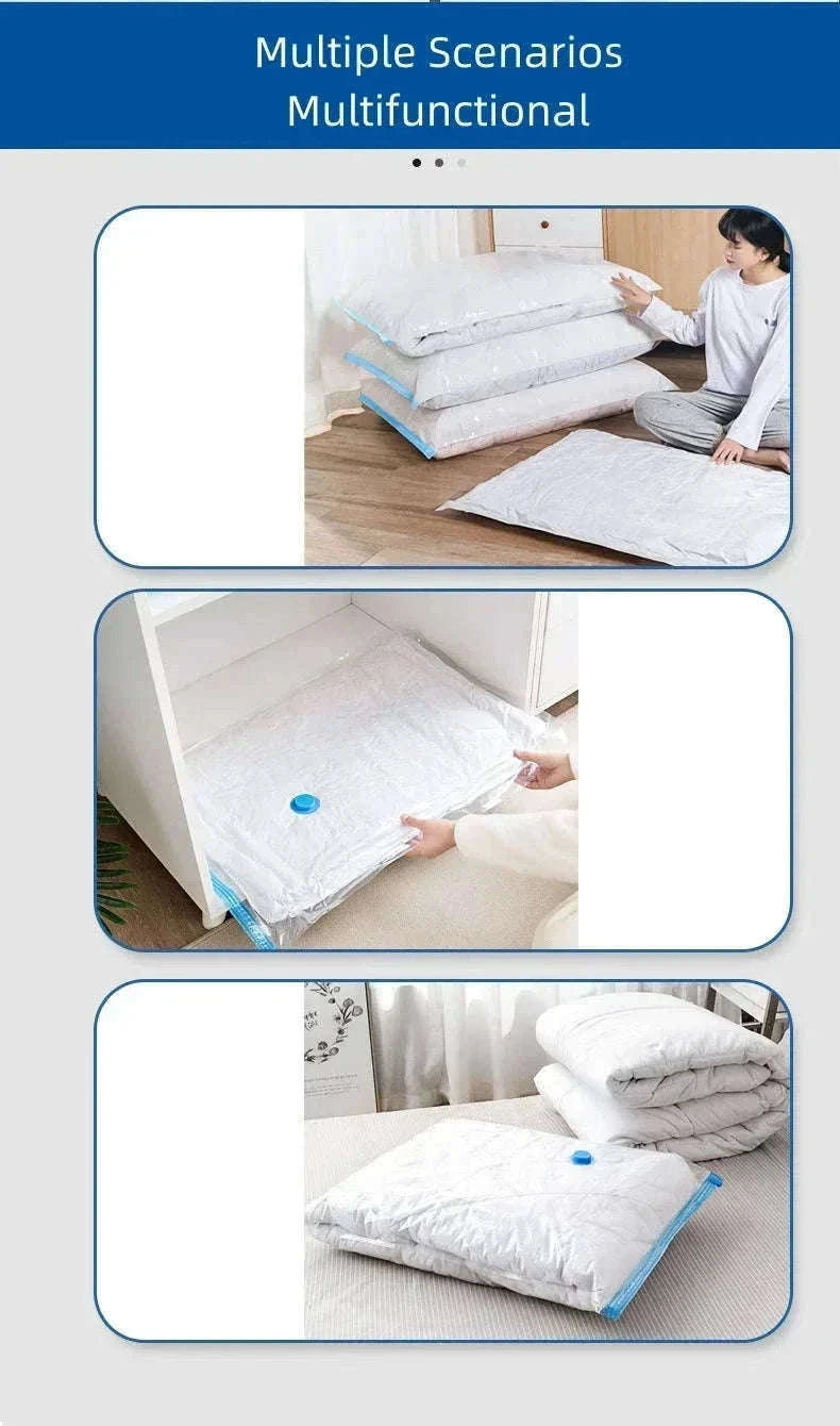 Vacuum Storage Bags with Pump for Clothes and Bedding-50x70-5pcs