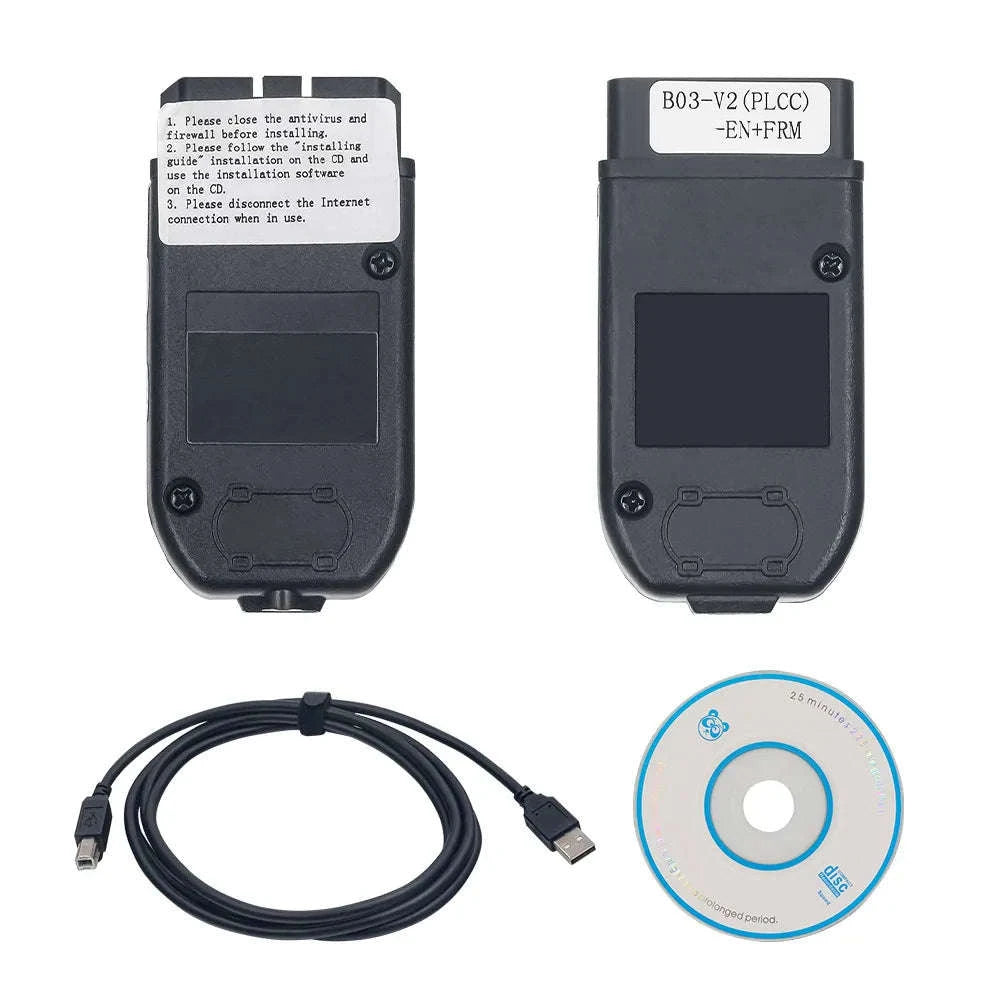 VAG HEX V2 OBD2 Scanner USB Interface with V25.3 Software-For Vag Hex V2 / Poland / Spanish English