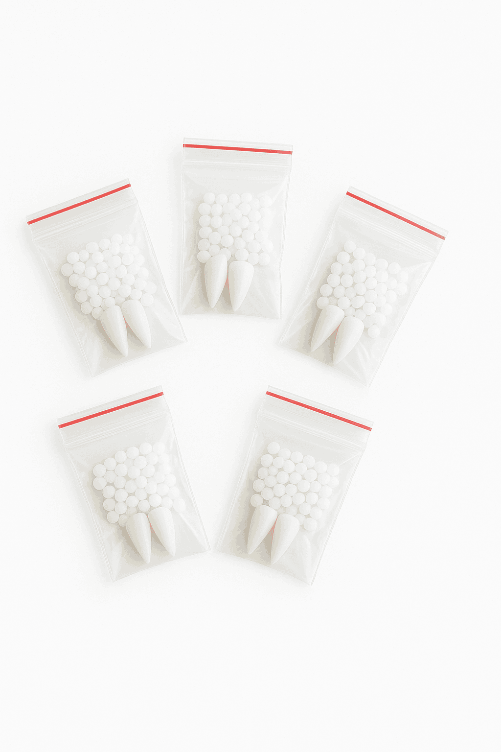 Vampire Teeth Fangs with Moldable Glue for Halloween Cosplay-2.5CM