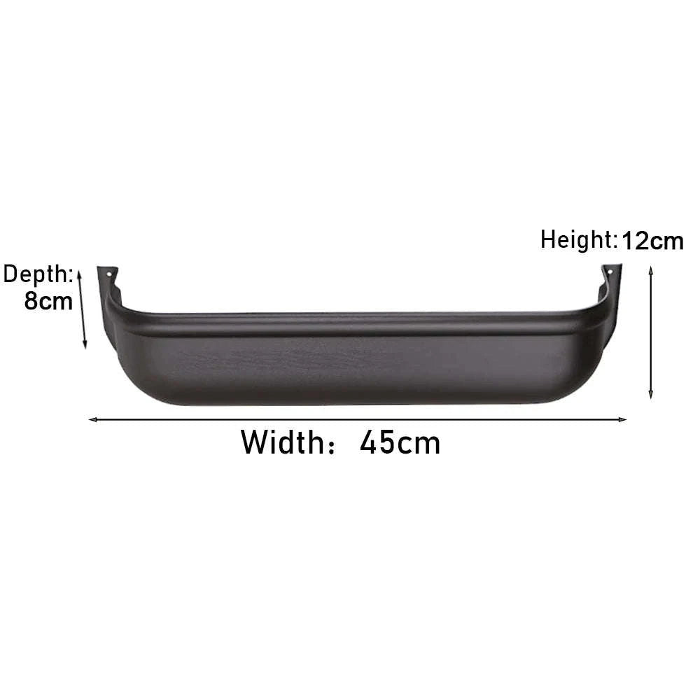 Van Camper Door Storage Shelf Organizer with Screws, 45cm-black
