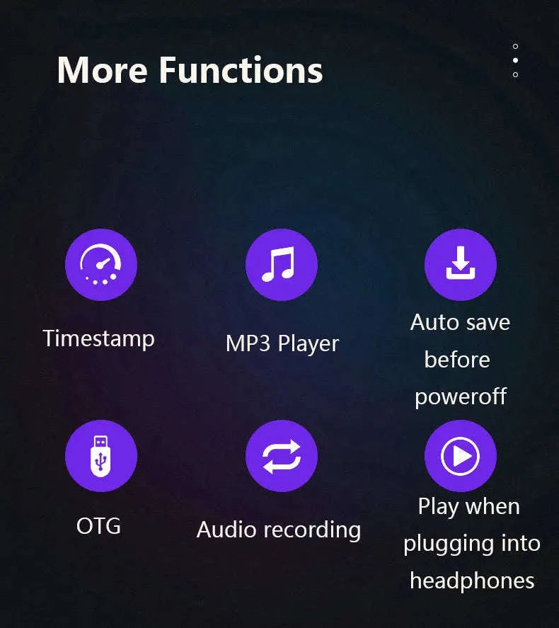 Vandlion V11 Black Mini Dictaphone with HiFi Recording and MP3 Playback-black / 32 GB