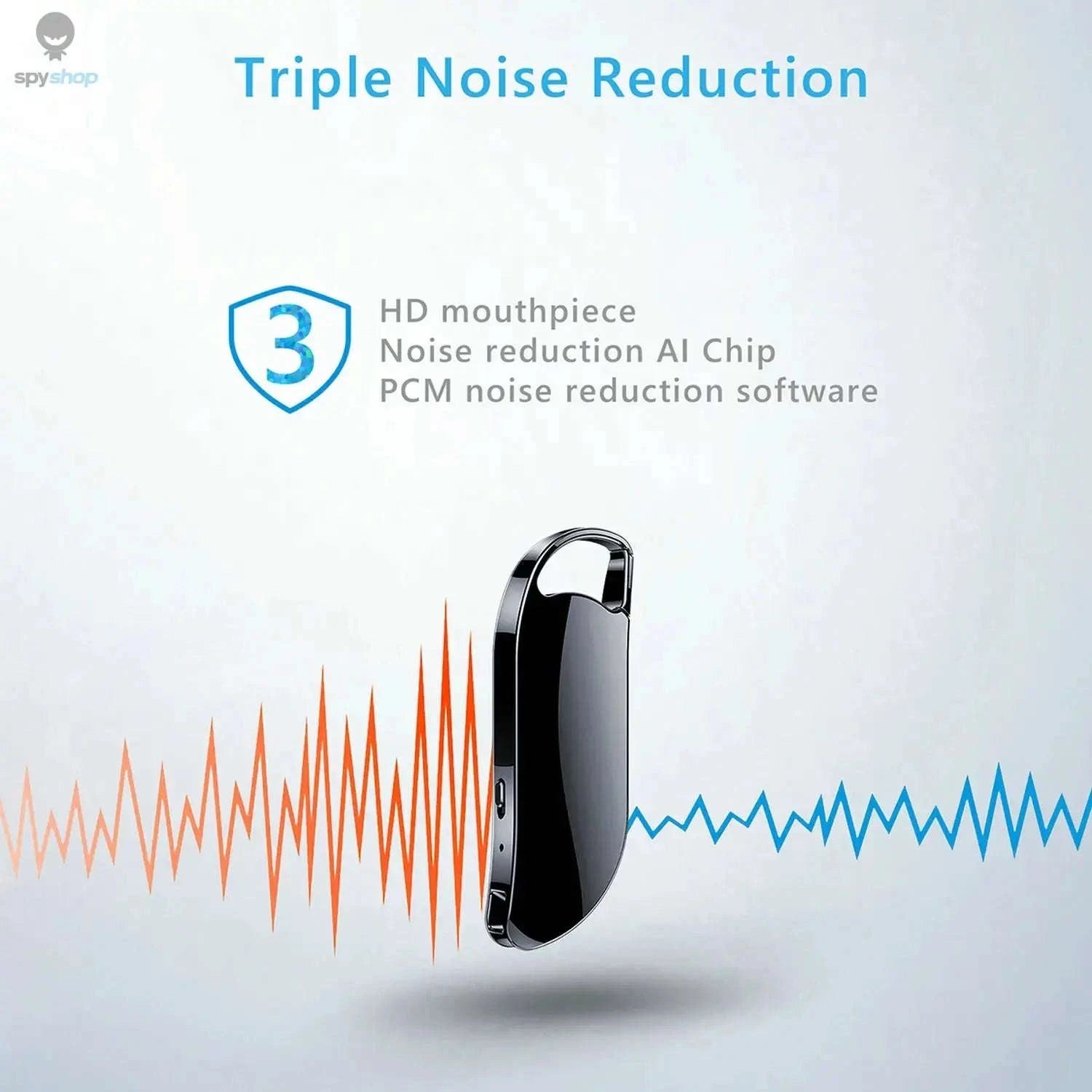 Vandlion V11 Mini Voice Recorder – Compact HD Audio with Long Battery Life-black / 64GB