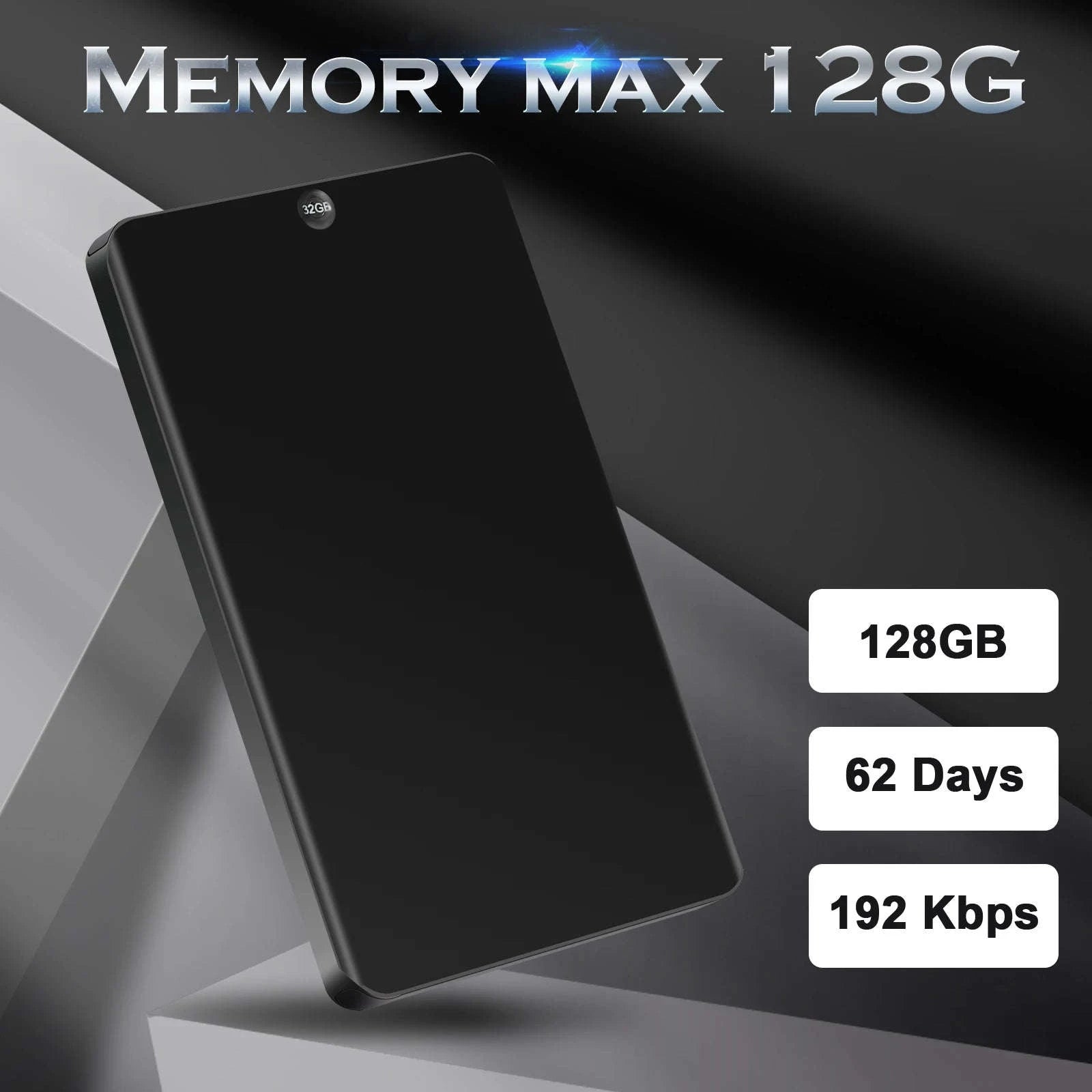 Vandlion V66 Slim Voice Activated Recorder 64GB-China Mainland / 64 GB