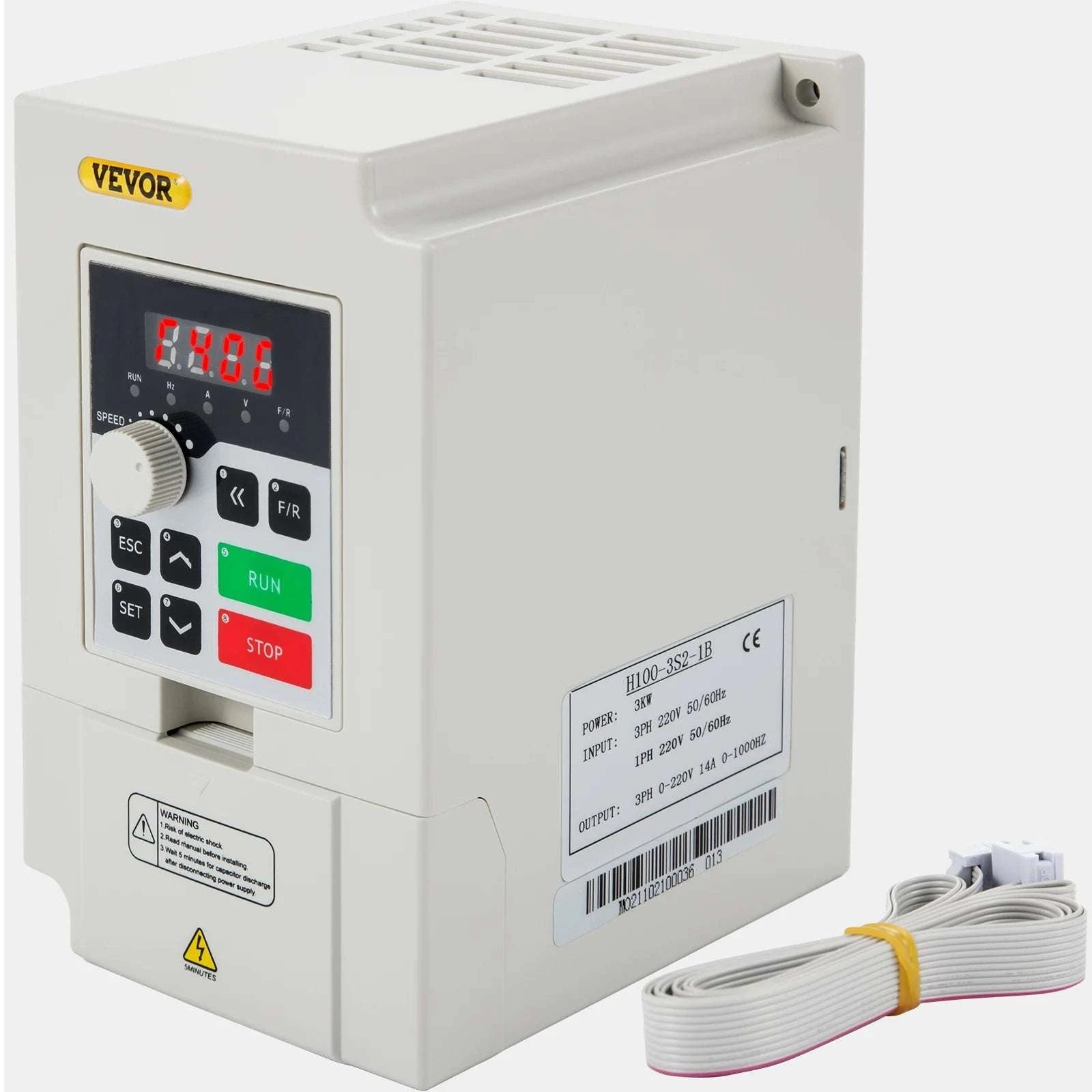 Variable Frequency Drive 2.2–7.5KW VFD Inverter CNC Motor Controller 110V/220V-4KW 5.5HP 220V / United States