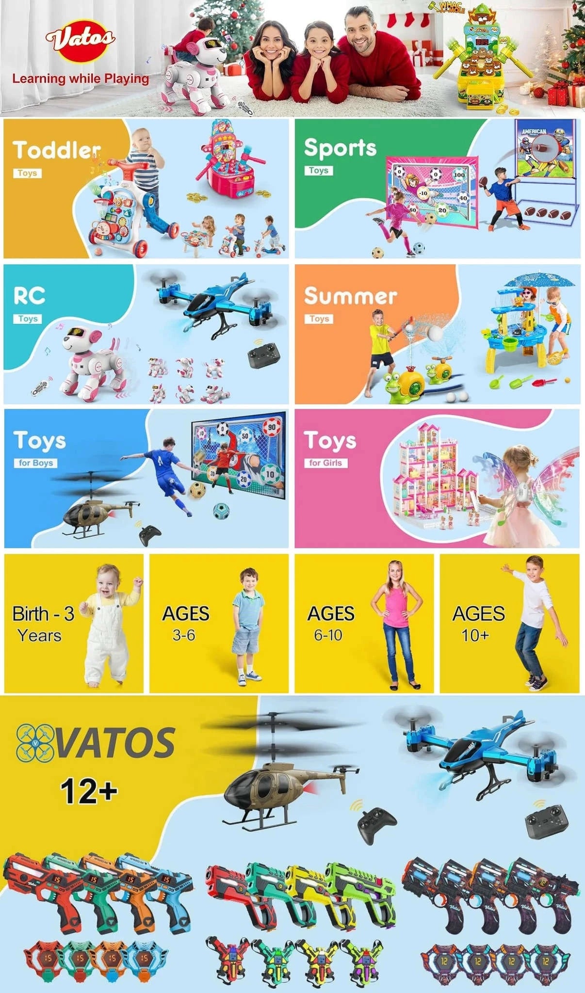 VATOS Shark Race Car Track Toy with Ocean Adventure Theme-Blue / UNITED KINGDOM