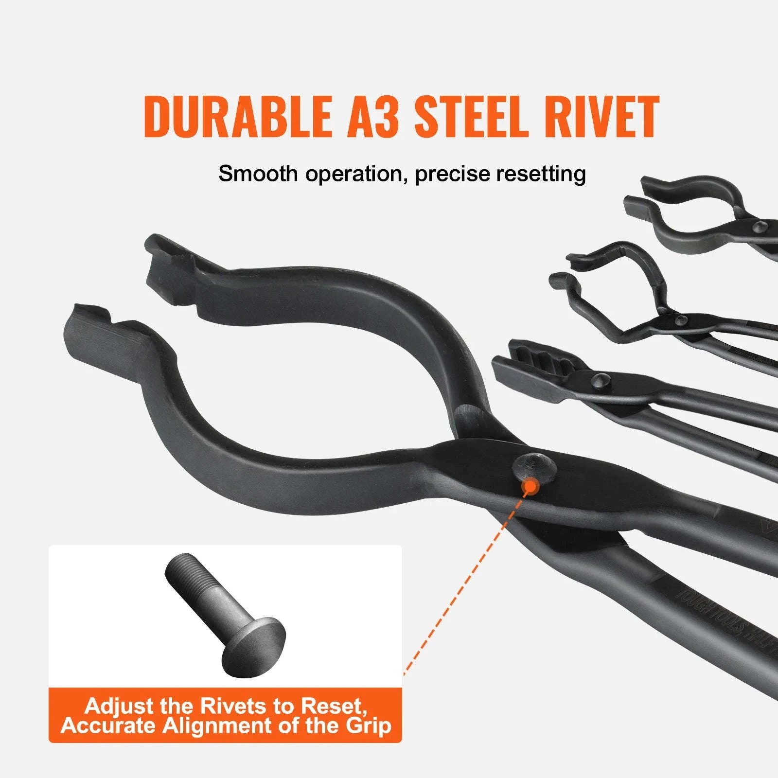 VEVOR Blacksmith Tongs Set – 18-Inch Carbon Steel Forge Tongs-4PCs / United States