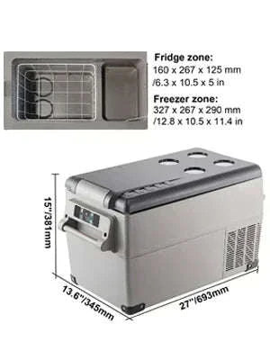 VEVOR Portable Car Refrigerator 22-45L Dual Voltage Freezer-35L / CZECH REPUBLIC