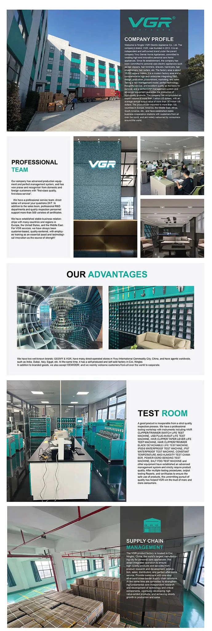 VGR V-353 Premium Portable Electric Razor & Beard Shaver-353 green