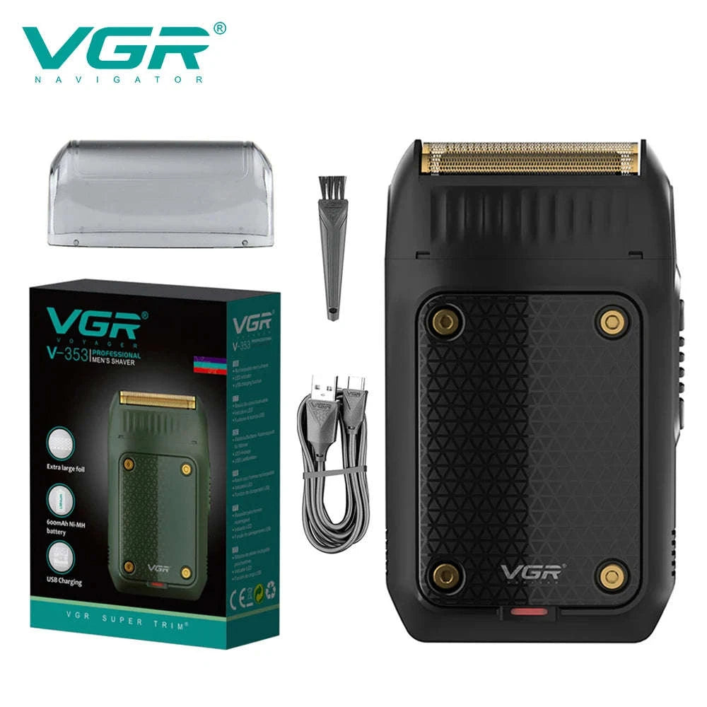 VGR V-353 Premium Portable Electric Razor & Beard Shaver-353 green
