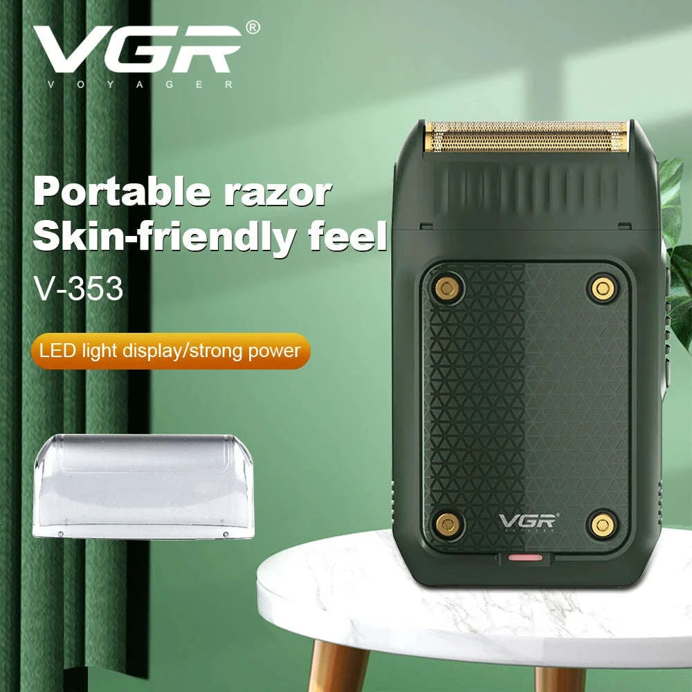 VGR V-353 Premium Portable Electric Razor & Beard Shaver-353 green