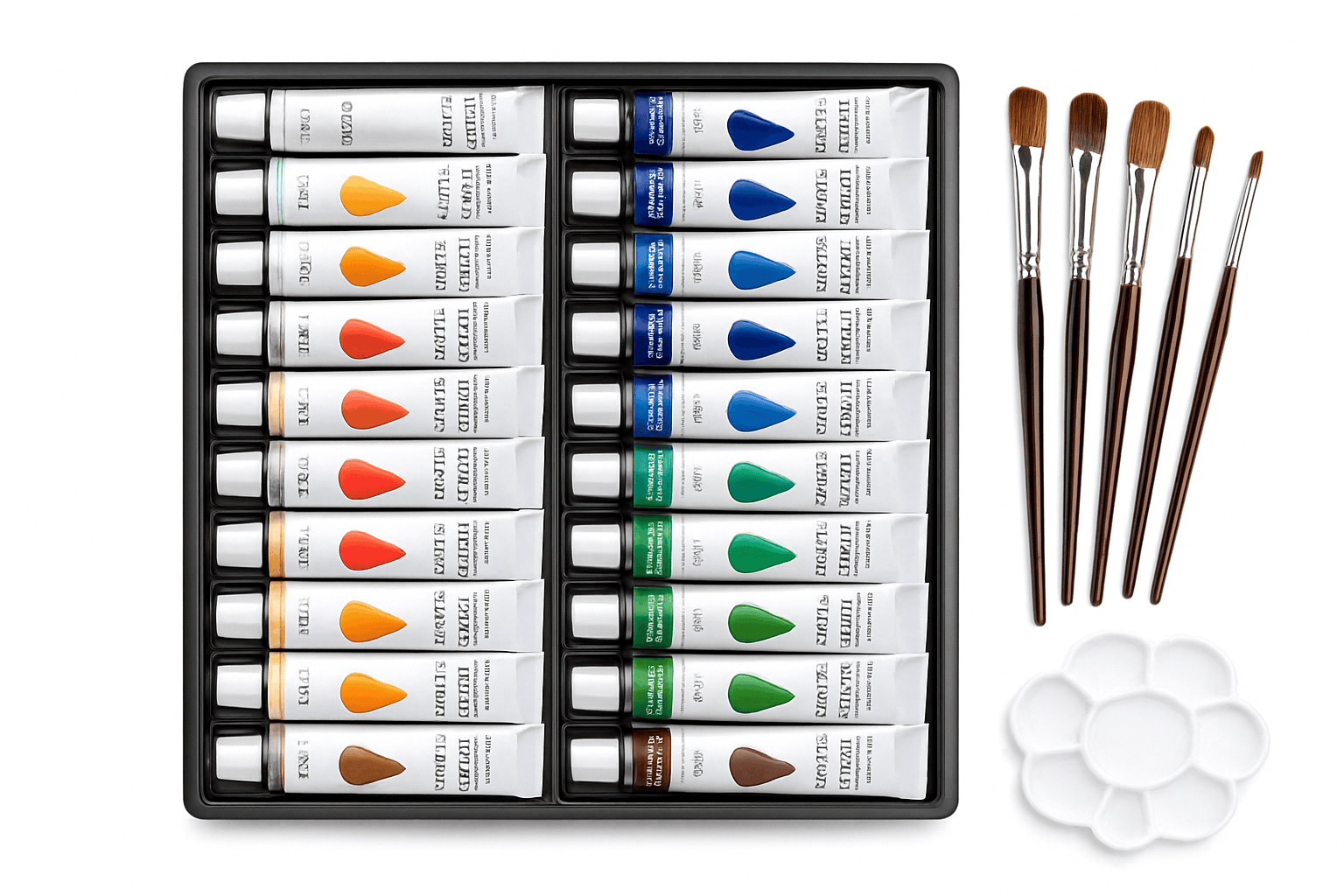 Vibrant Acrylic Paint Set, 12ml Artist Colors for Art Projects-36 Colors / CHINA