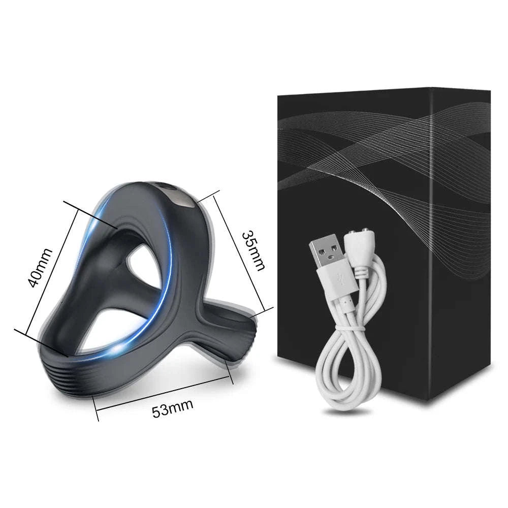 Vibrating Cock Ring for Enhanced Pleasure and Intimacy-Vibrating Ring / China Mainland