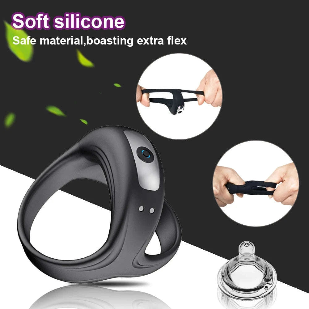 Vibrating Cock Ring for Enhanced Pleasure and Intimacy-Vibrating Ring / China Mainland