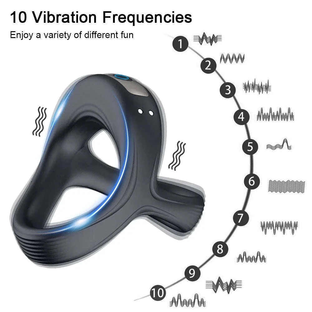 Vibrating Cock Ring for Shared Stimulation and Support-Vibrating Ring / China Mainland