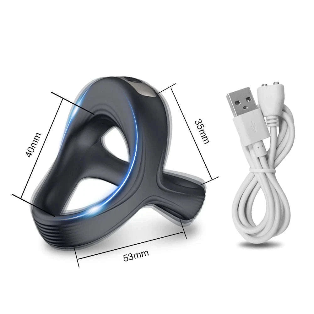 Vibrating Cock Ring for Shared Stimulation and Support-Vibrating Ring / China Mainland