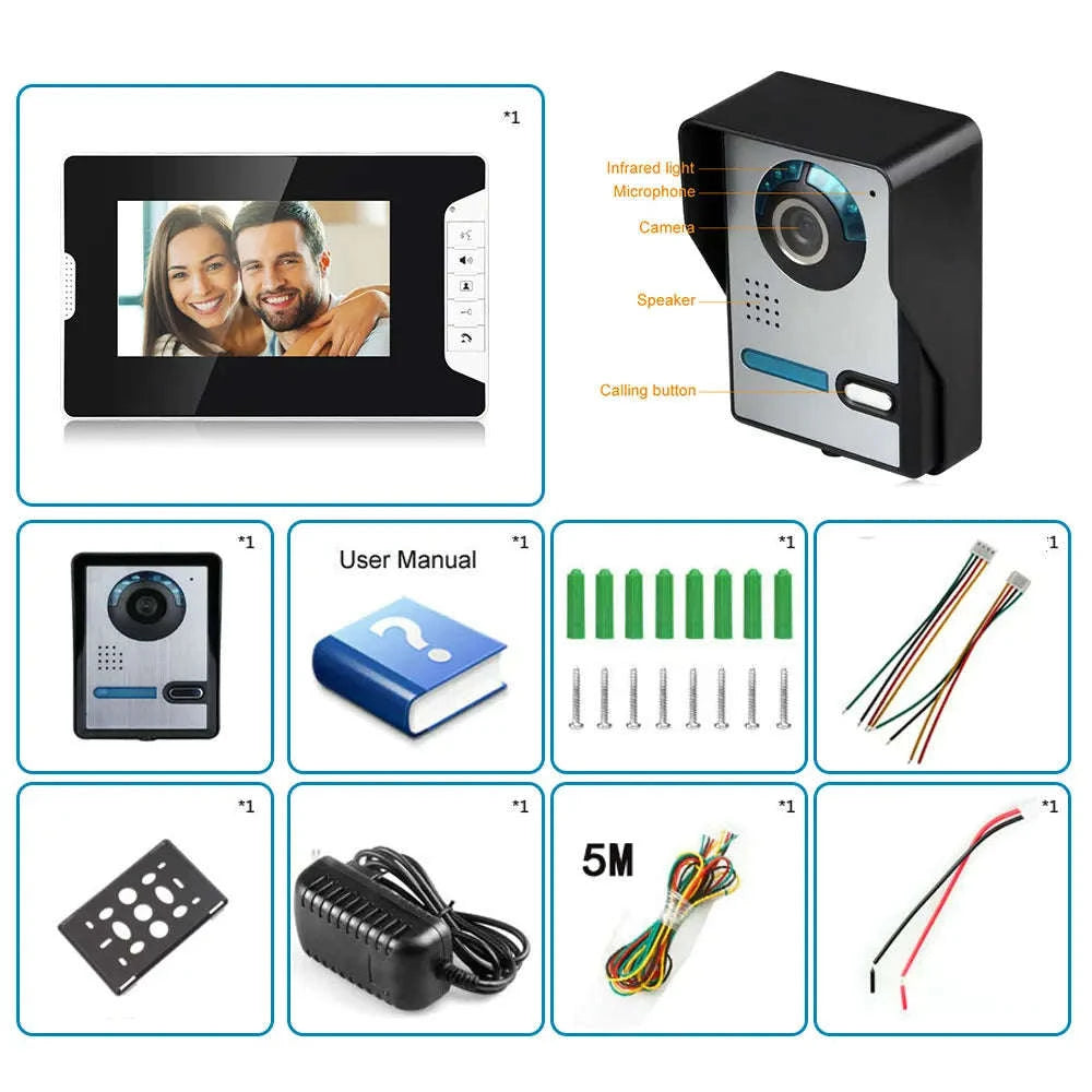 Video Door Intercom Entry System Kit for Secure Home Entry-813FA11 / CHINA