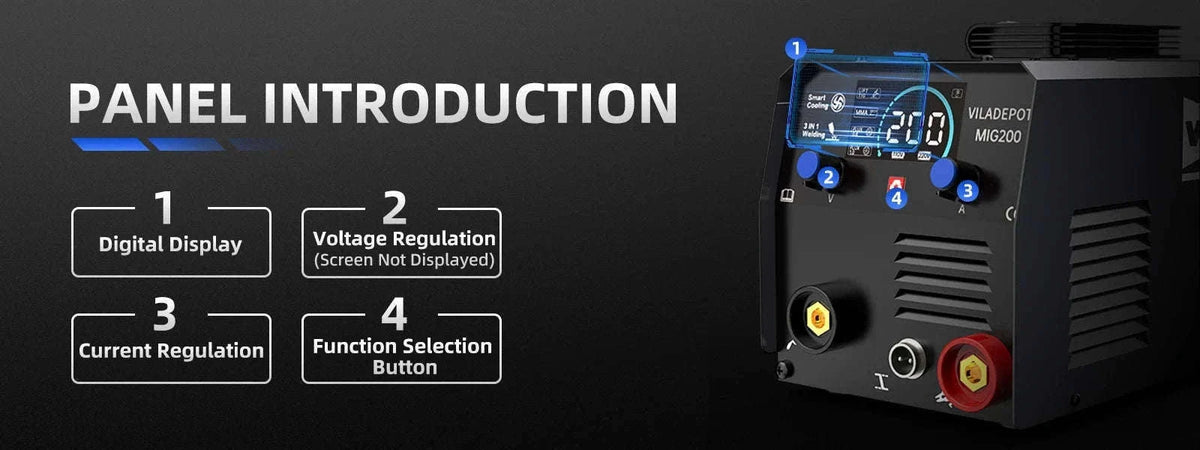 Viladepot 3-in-1 No Gas MIG Welder MIG200-GERMANY