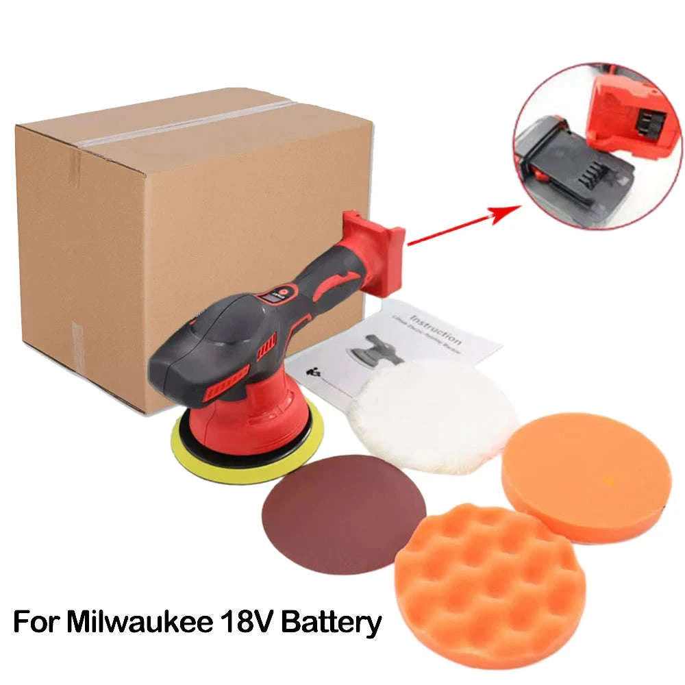 Vilasting Cordless Car Polisher with 150mm Pad and 4600RPM-For Makita